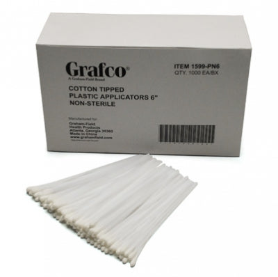 Cotton-Tipped Applicators - 6", Plastic