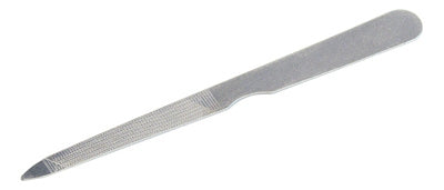 Stainless Steel Triple Cut Nail File, 5", 12/Bx Grafco