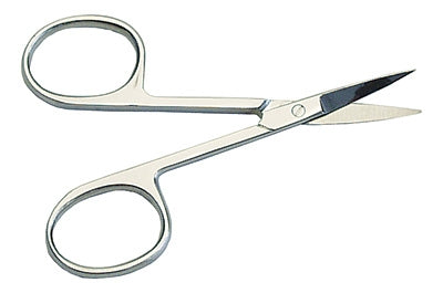 Stainless Steel Manicure Scissor - 3 1/2" with Curved Blades