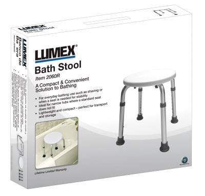 Lumex Round Bath Stool in Retail Package