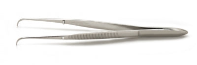 Eye Dressing Forceps - Full Curved, 4"