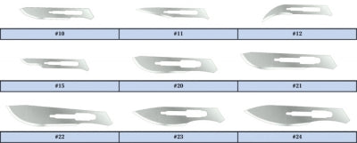 Feather®  Conventional Sterile Stainless Steel Surgical Blades, Size 10 (#10)