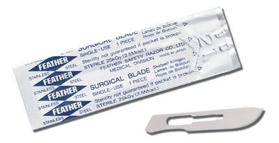 Feather®  Conventional Sterile Stainless Steel Surgical Blades, Size 21 (#21)