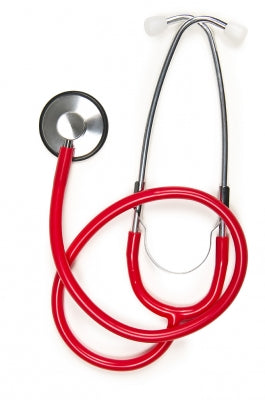 Lightweight Single Head Stethoscope - Red