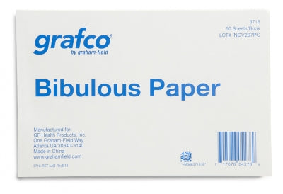 Bibulous Paper, Lab 4X6 6Bk/Pk 50 SheetSharp/Bluntk, Grafco