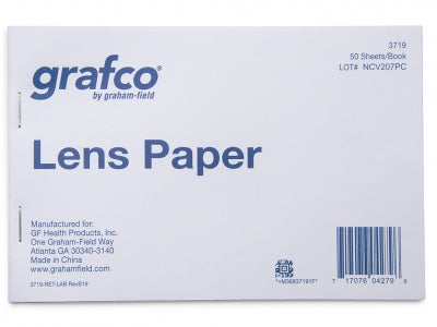 Lens Paper, 4"X6" 50 SheetSharp/Bluntk 12 Bk/Pk, Grafco