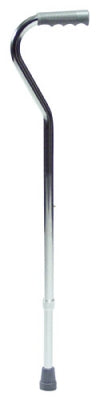 Lumex Aluminum Adjustable Offset Cane, Standard Grip, Standard Length (31"-39")