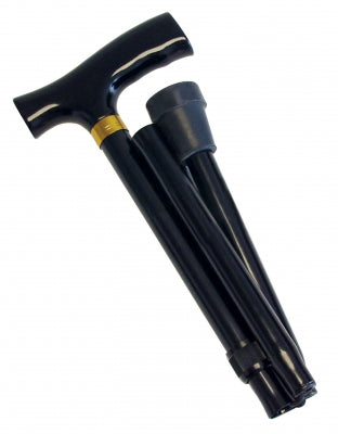 Cane Folding, Standard Grip, Black Lumex