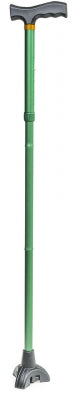 Tri-Step Folding Cane Green Lumex