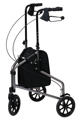 Lumex GF 3-Wheel Cruiser, Aluminum Rollator, Pewter Metallic