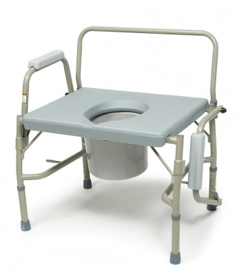 Lumex Imperial Collection 3-In-1 Steel Drop Arm Commode, 600 Lb. Weight Capacity