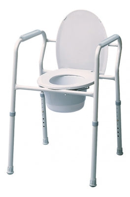 Lumex Silver Collection 3-In-1 Steel Commode