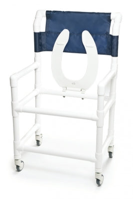 Lumex 22" PVC Shower Commode Chair