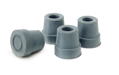 Cane Tips-Gray (4 Tips) Fits Small Base Quad Canes