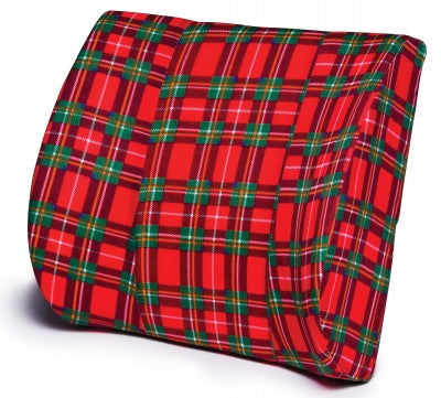 Lumex Lumbar Support Cushion - Red Plaid