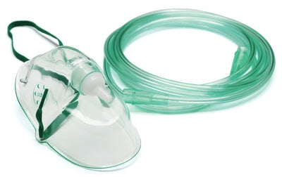 John Bunn Simple Oxygen Mask, Adult with 7' Tubing