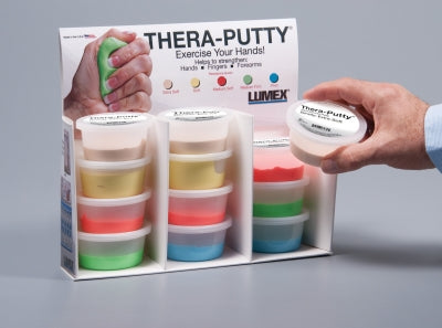 Thera-Putty Retail Display Kit - Includes: 1 Extra-Soft, 3 Soft, 3 Soft-Medium, 3 Medium-Firm. 2 Firm