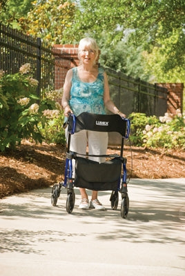 Lumex Hybrid LX Rollator Transport Chair, Majestic Blue