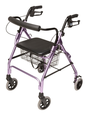 Lumex Walkabout Lite Four-Wheel Rollator, Lavender