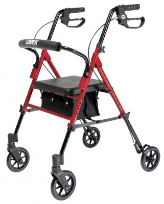 Set n" Go Height Adjustable Rollator - Burgundy