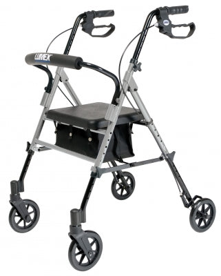 Set n" Go Height Adjustable Rollator - Silver