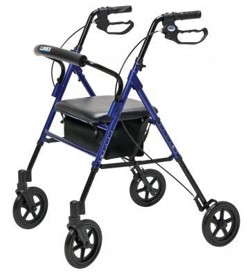 Set n" Go Wide Height Adjustable Rollator - Blue