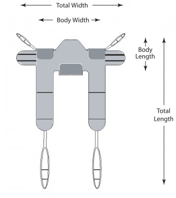 Lumex Padded Toileting Sling, Large