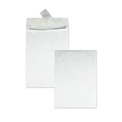 Heavyweight 18 lb Tyvek Open End Expansion Mailers, #13 1/2, Square Flap, Redi-Strip Adhesive Closure, 10 x 13, White, 100/CT