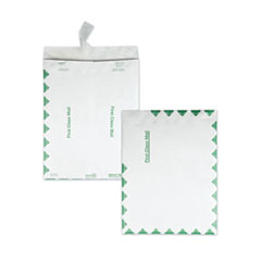 Lightweight 14 lb Tyvek Catalog Mailers, First Class, #13 1/2, Square Flap, Redi-Strip Closure, 10 x 13, White, 100/Box