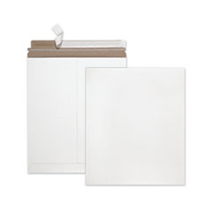 Photo/Document Mailer, Cheese Blade Flap, Redi-Strip Adhesive Closure, 12.75 x 15, White, 25/Box