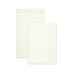 Lightweight 14 lb Tyvek Open End Expansion Mailers, #15 1/2, Cheese Blade Flap, Redi-Strip Closure, 12 x 16, White, 25/Box