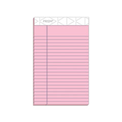 Prism + Colored Writing Pads, Narrow Rule, 50 Pastel Pink 5 x 8 Sheets, 12/Pack