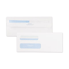 Double Window Redi-Seal Security-Tinted Envelope, #8 5/8, Commercial Flap, Redi-Seal Closure, 3.63 x 8.63, White, 500/Box