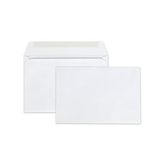 Open-Side Booklet Envelope, #6 1/2, Hub Flap, Gummed Closure, 6 x 9, White, 100/Box