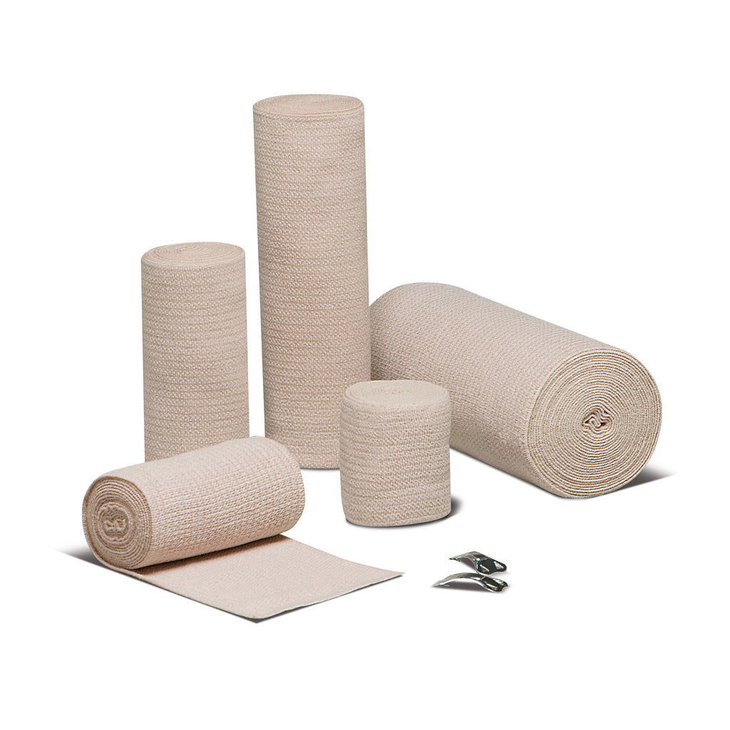 REB® LF - Double Length - Reinforced Elastic Bandages - Size: 4" x 10 yds./ 10cm x 9m