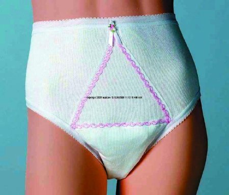 Lady Dignity® - Washable Panty with Built-In Protective Pouch - Size: Small - 36" - 38" Hip