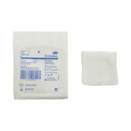 Econolux® - Sterile - 2's - 8-ply - Gauze Sponges - Each pack contains two sponges - Size: 2" x 2"/ 5cm x 5cm