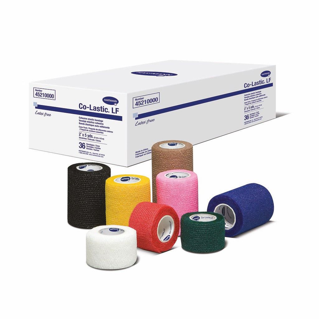 Co-Lastic® - Color Pack - Assorted Colors - Cohesive Elastic Bandages - Size: 3" x 5 yds./ 7.5cm x 4.5m