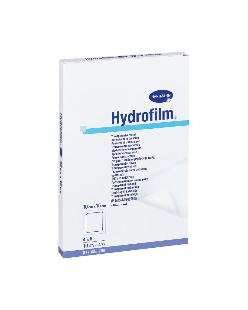 Hydrofilm® - Sterile - Transparent Film Dressings - Size: 4" x 5"/ 10cm x 12.5cm