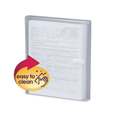 Poly Side-Load Envelopes, Fold-Over Closure, 9.75 x 11.63, Clear, 5/Pack