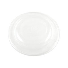 PLA Lids for Fiber Bowls, 7.5" Diameter x 1"h, Clear, Plastic, 300/Carton