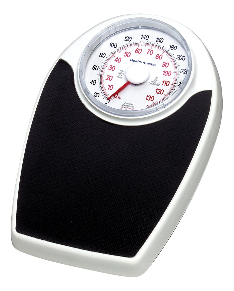 Mechanical Floor Dial Scale Pack Of 2 - lb / kg - Capacity: 330lb / 150kg