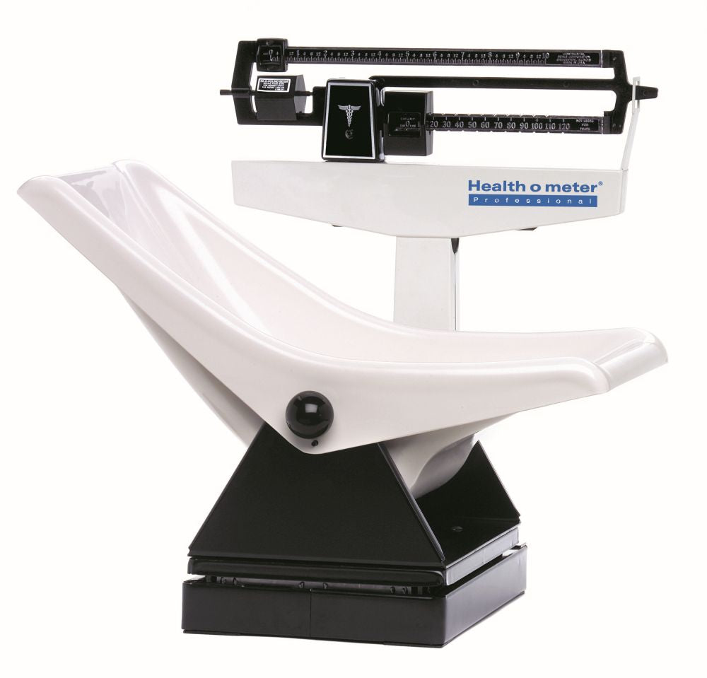 Mechanical Balance Beam Pediatric Scale With Exclusive Rotating Poise Bar And Seat - lb / kg - Capacity: 130lb / 65kg