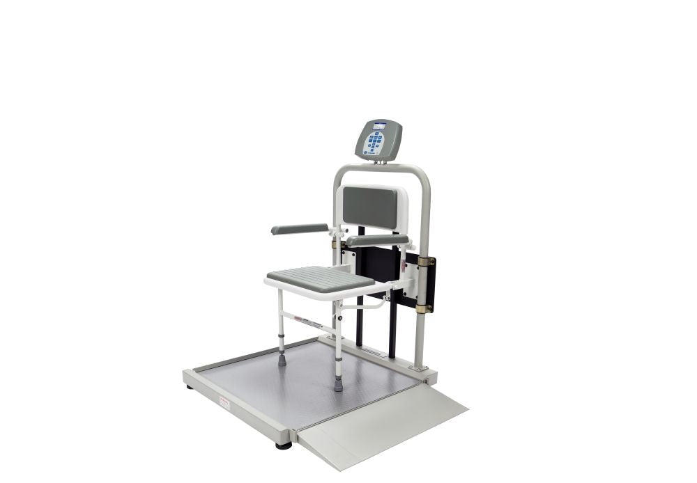 Digital Wheelchair Ramp Scale with Fold Away Seat - Kilograms Only