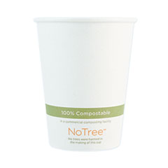 NoTree Paper Hot Cups, 12 oz, Natural, 1,000/Carton