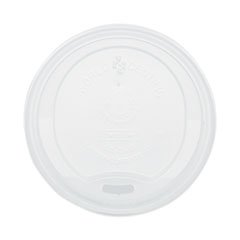 PLA Lids for Hot Cups, Fits 10 oz to 20 oz Cups, White, 1,000/Carton