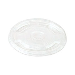 PLA Clear Cold Cup Lids, Flat Lid, Fits 9 oz to 24 oz Cups, 1,000/Carton