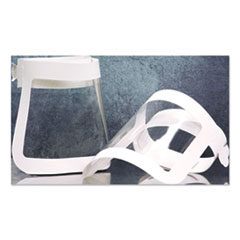 Face Shield, 20.5 to 26.13 x 10.69, One Size Fits All, Clear/White, 225/Carton