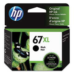 HP 67XL, (3YM57AN) High-Yield Black Original Ink Cartridge