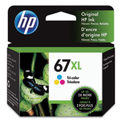 HP 67XL, (3YM58AN) High-Yield Tri-Color Original Ink Cartridge